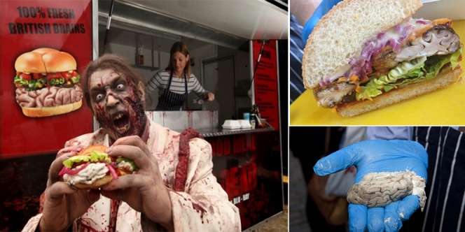 Street Kitchen di London Menjual Burger Isi Otak! Udah Kayak Makanan Zombie Aja nih ya