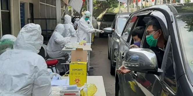 Tes Masif Corona Pakai Sistem Drive Thru di Bogor, Wah Kota-Kota Lain Kapan nih?