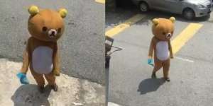 Pakai Kostum Rilakkuma Cuma Buat Beli Rokok, Nggak Sekalian Hello Kitty nih?