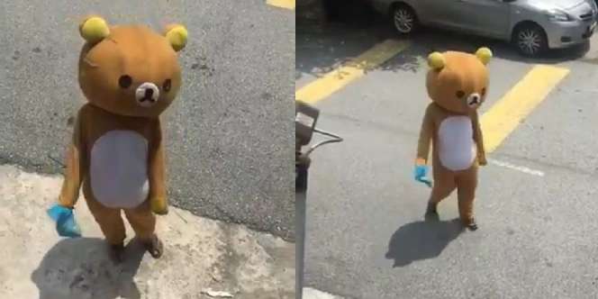 Pakai Kostum Rilakkuma Cuma Buat Beli Rokok, Nggak Sekalian Hello Kitty nih?