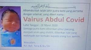 Makin Banyak Bayi Lahir dengan Tema Corona, Duh Padahal kan Nama Juga Doa?