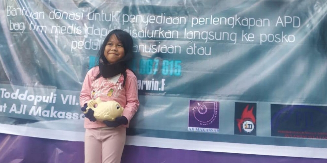 Bocah 6 Tahun di Makassar Sumbangkan Isi Celengannya Untuk Tim Medis, yang Dewasa Jangan Kalah dong!