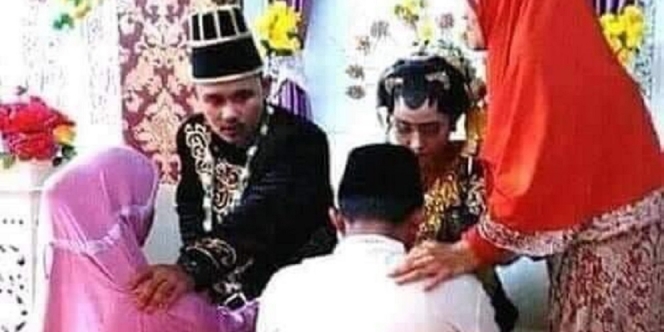 Bukannya Sungkem ke Orang Tua, Potret Pernikahan Ini Bikin Ngakak! Netizen: Kebalik Hey