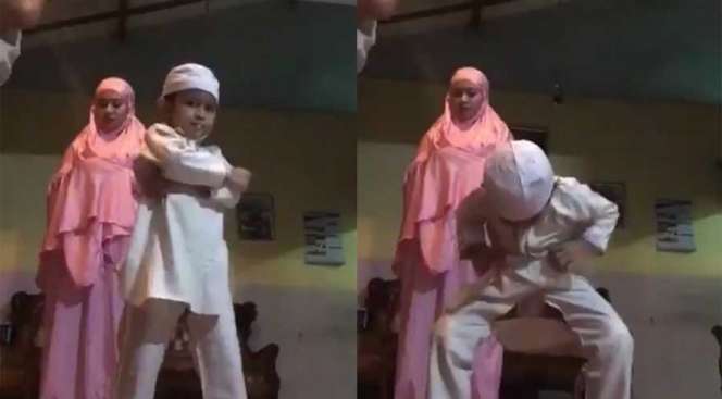 Lagi Sholat Malah Banyak Tingkah, Bocil Ini Bikin Mamak Bapaknya Ngakak Berjama'ah!