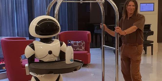 Cegah Penularan Corona, Hotel Ini Pekerjakan Robot