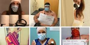 Protes Kurangnya APD Para Dokter Ini Ramai-Ramai Foto Bugil, Waduh Apa Nggak Malu?