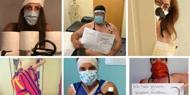 Protes Kurangnya APD Para Dokter Ini Ramai-Ramai Foto Bugil, Waduh Apa Nggak Malu?