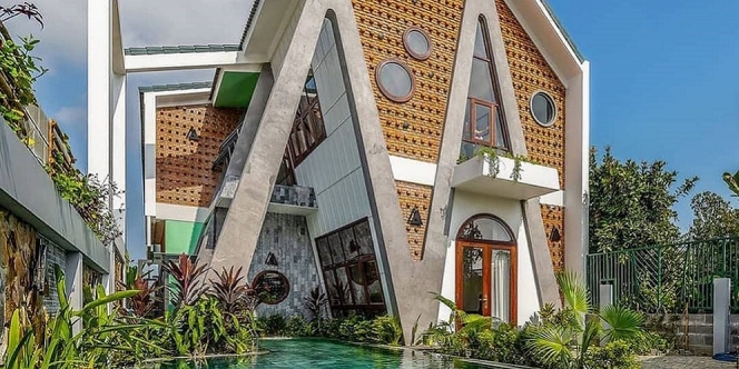 Vila Menawan dengan Desain yang Unik, Bikin Orang Takjub saat Melihatnya