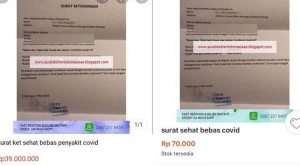 Surat Bebas Corona Dijual 39 Juta di Jual Beli Online, Netizen: Mending Buat DP Rumah!