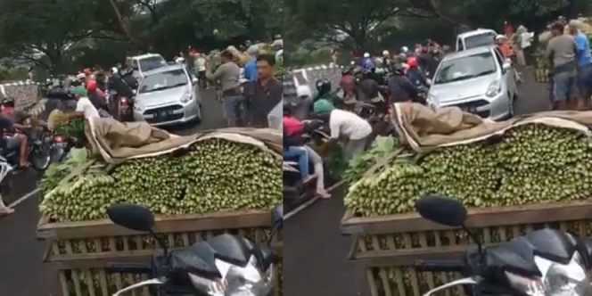 Meski Kondisi Sulit Akibat Corona, Para Petani di Malang Bagikan Sayur Gratis pada Pengguna Jalan
