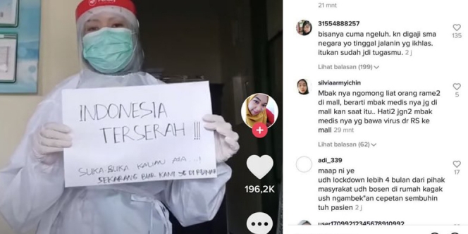 Komentar Memalukan Netizen Indonesia, Hujat Curhatan Tenaga Medis yang Kesal Mall Dibuka