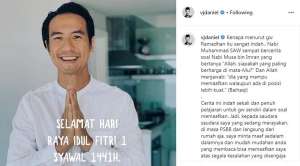 Ucapkan Selamat Hari Raya dengan Hadist Nabi, Daniel Mananta Menjadi Sorotan Netizen