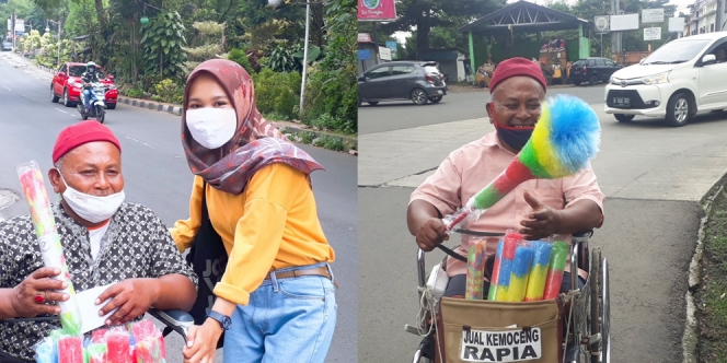 Berkeliling Sambil Naik Kursi Roda, Kisah Kakek Parmin Penjual Kemoceng Ini Bikin Sedih