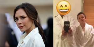 Momen Langka! Victoria Beckham Tunjukkan Senyum ke Arah Kamera