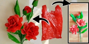 DIY Cara Membuat Bunga Mawar Cantik dari Kresek Bekas, Anti Gagal! 