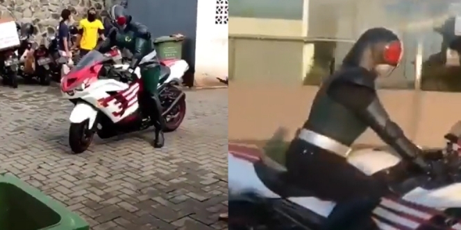 Lama Tak Muncul, Kamen Rider Tertangkap Kamera Lagi Naik Motor Gede dan Belanja di Pasar!