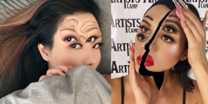 8 Potret Riasan 3D Mimi Choi, MUA yang Jago Ciptakan Ilusi Optik dengan Makeup!