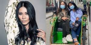 Pasca Pencabutan Status Lockdown di Prancis, Anggun C Sasmi Naik Becak Bareng Anak Perempuannya