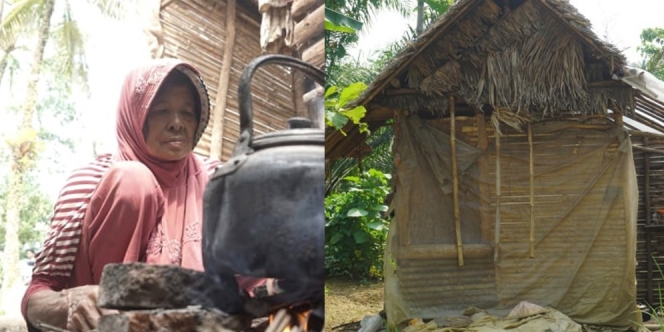 Tak Mau Merepotkan Anak, Seorang Janda di Pandeglang Tinggal di Gubuk Reyot Selama 30 Tahun