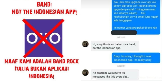 Akun FB OvO 'Band Rock Italia' Dikira Aplikasi Pembayaran Hingga Diserbu Netizen Indonesia