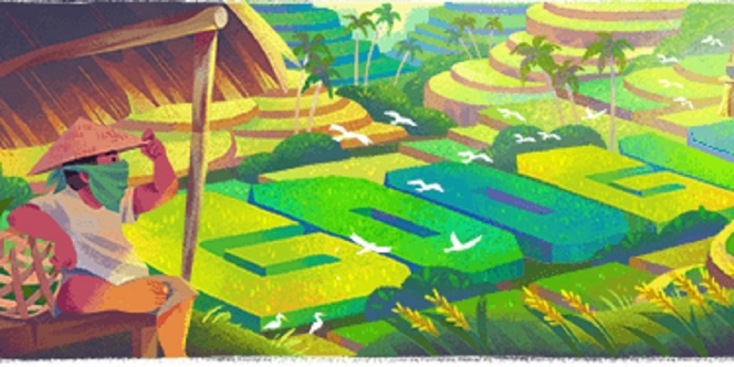 Google Doodle Peringati Warisan Budaya Subak Bali, Apa sih Itu?
