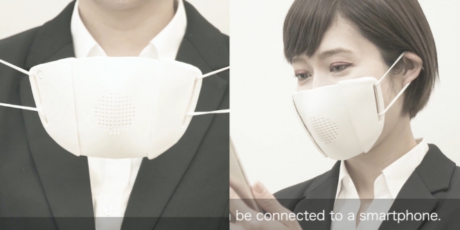 Telah Muncul Masker Canggih dari Jepang yang Dapat Terhubung dengan Internet