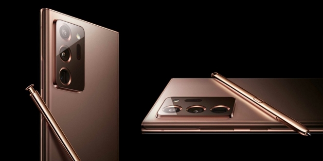 Desain Samsung Galaxy Note 20 Ultra Bocor! Warna Mysthic Bronze Jadi Andalan?