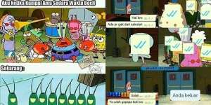 10 Meme Spongebob Ini Ngena Banget dan Bikin Nahan Tawa