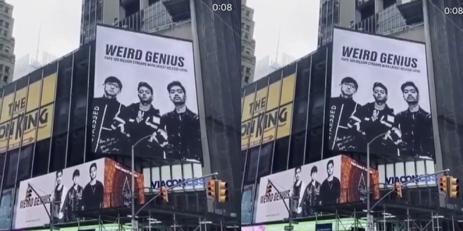 Membanggakan, Weird Genius dan Lathi Terpampang di Times Square New York!