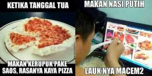 9 Meme Lucu Tentang Makanan Anak Kost yang Kehabisan Duit di Tanggal Tua