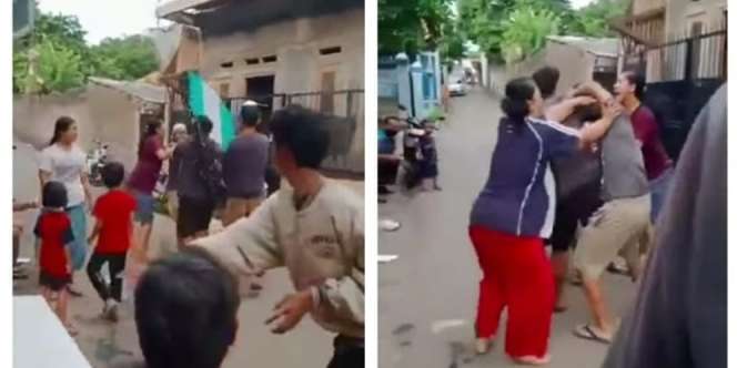 Cuma Gara-Gara Layangan, Beberapa Warga Ini sampai Adu Jotos! Netizen: Sadar Pak Udah Tua