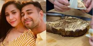 The Real Sultan, Raffi Ahmad dan Nagita Slavina Makan Steak Berlapis Emas Seharga Ratusan Juta?