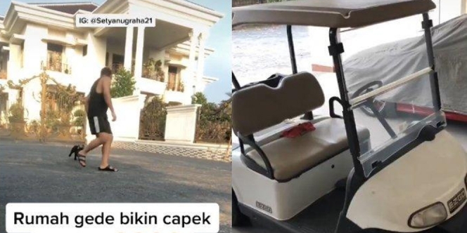 Curhatan Pria Capek Punya Rumah Super Gede, Harus Naik Golf Cart Hanya untuk Ambil Delivery Makanan