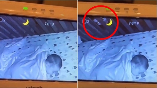 Heboh, Sosok Mengerikan Muncul di CCTV Saat Seorang Bayi Sedang Tertidur!
