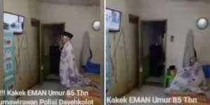 Viral Kakek yang Terbaring Sakit Ini Langsung Berdiri dan Beri Hormat ke Bendera Merah Putih di TV