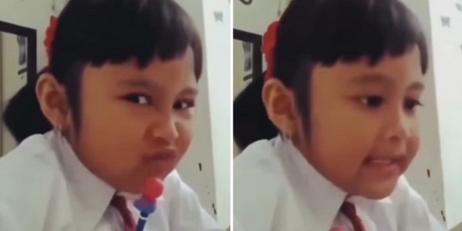 Video Lucu Gadis Kecil Ini Ngegas ke Emaknya Pas Diajarin Bahasa Inggris, Ekspresinya Bikin Ketawa