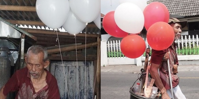 Kisah Inspiratif Kakek Disabilitas Penjual Balon, Hidup Susah Tapi Masih Rajin Beri Makan Anak Jalan