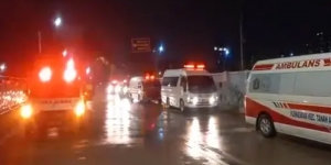Viral, Ambulans Pembawa Pasien Covid-19 Antre Masuk RSD Wisma Atlet Jakarta
