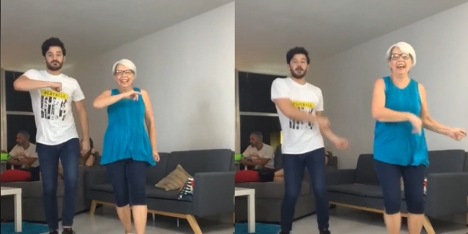 Viral Video Emak-Emak nge-Dance Bareng dengan Anaknya, Gerakannya Luwes Banget!