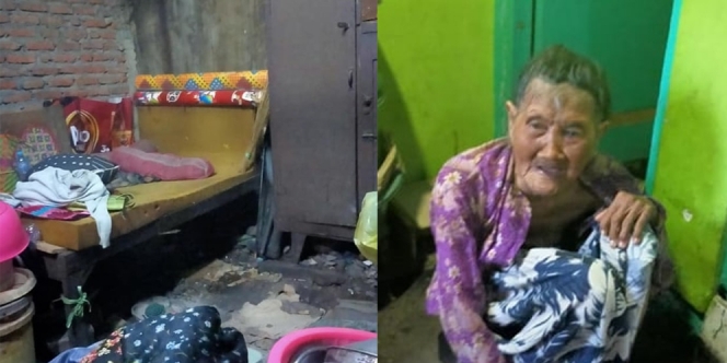 Anaknya Tak Ada yang Mengurusi, Nenek Ini Terpaksa Tinggal di Dapur Sekaligus Kamar Tidur