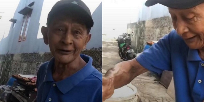 Usia Sudah 77 Tahun, Kakek Ini Berjuang Dorong Gerobak Tahu Tiap Hari Demi Sesuap Nasi