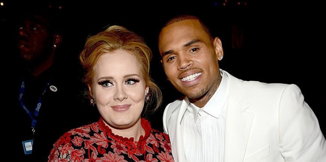 Chris Brown Kepergok Main ke Rumah Adele Tengah Malem, Pacaran nih?