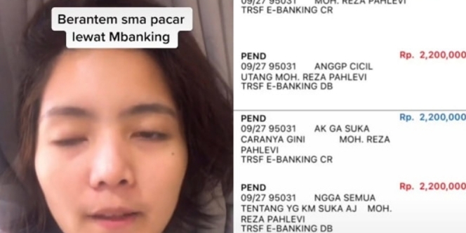 Pacar Marah dan Blokir Nomer WhatsAppnya, Pria Ini Kirim Pesan Lewat Transfer M-Banking