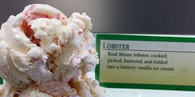 Inovasi Baru, Es Krim Ini Disajikan Bersama Daging Lobster! Mau Coba?