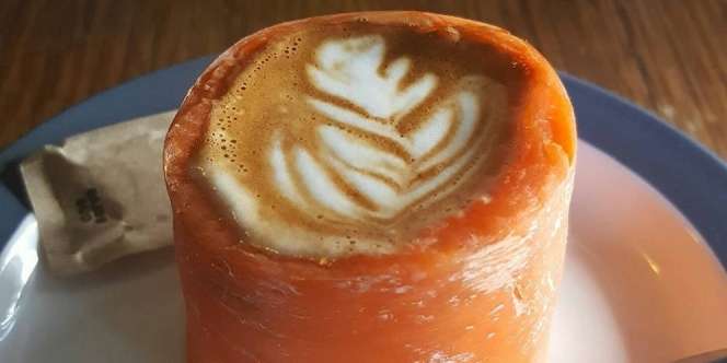 Carrot Latte, Sensasi Minum Kopi dalam Gelas Wortel!