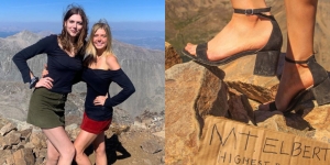 7 Potret Erin Ton, Wanita yang Nekat Mendaki Gunung Pakai Sepatu Hak Tinggi!