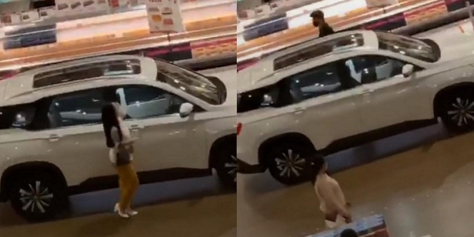 Viral Video Seorang Wanita Naik Mobil sampai ke Dalam Mall, Warganet Langsung Heboh!