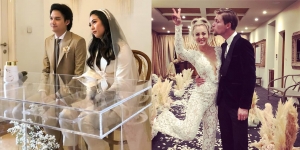 Gak Pakai Gaun, Sherina Munaf dan 5 Selebriti ini Malah Kenakan Celana Saat Menikah