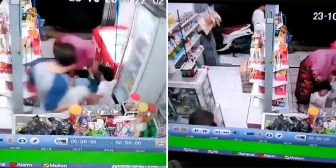 Tertangkap Kamera CCTV, Pria Ini Tendang Seorang Balita Hingga Terpental Hanya karena Hal Remeh