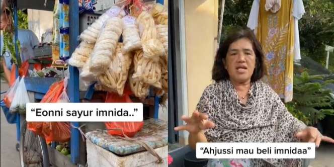 Berasa Nonton Drakor, Ibu-Ibu Komplek Beli Sayur Ini Pada Ngomong Bahasa Korea lho!